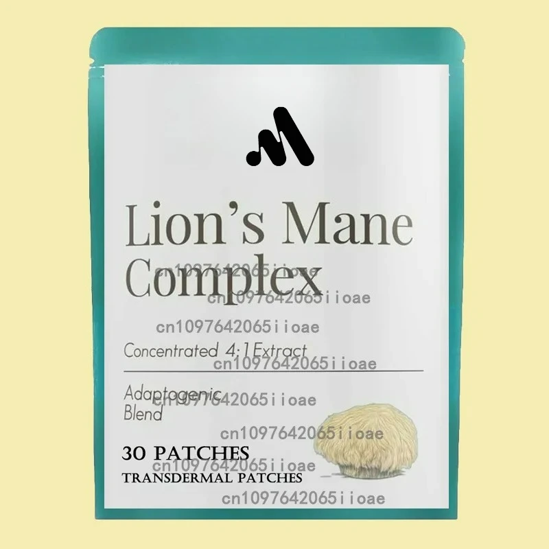 

30 Patches Lions Mane Mushroom Transdermal Patches Promotes Mental Clarity, Focus, and Memory