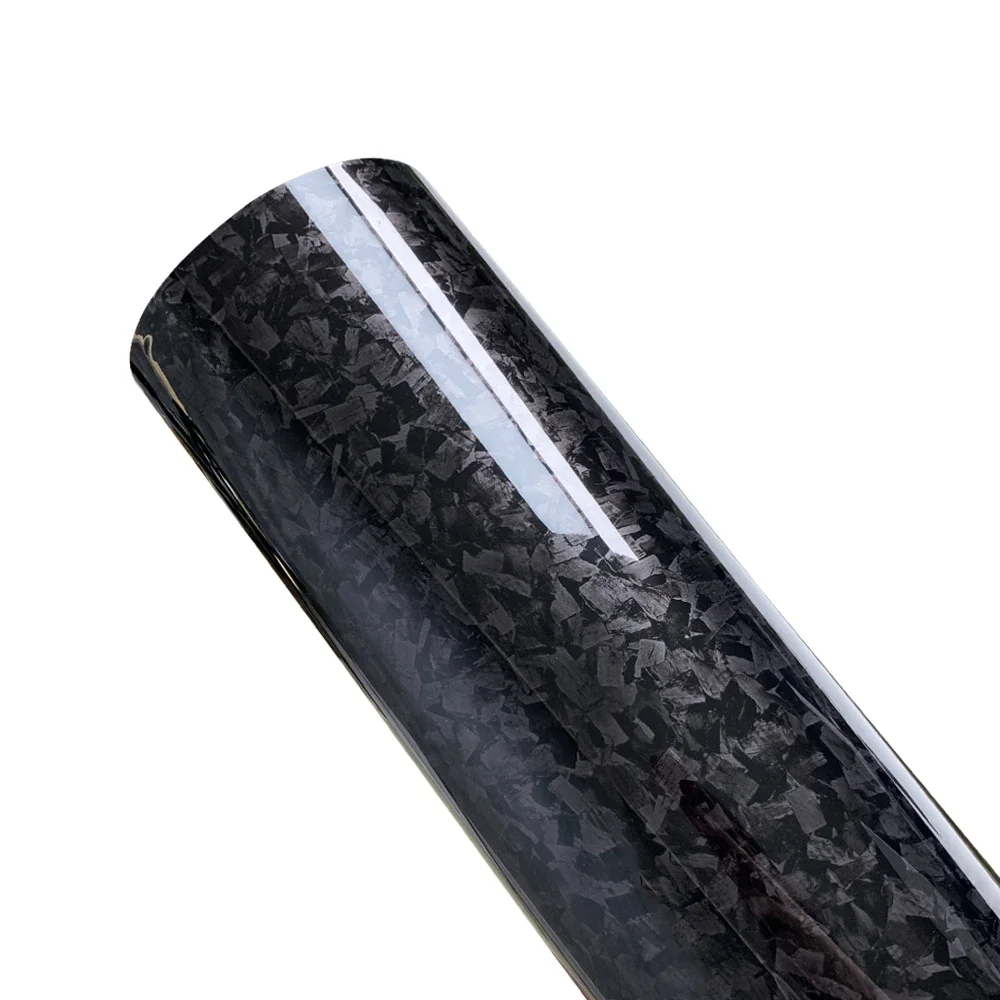 Kohlefaser-Aufkleber Wasserdichte Geschmiedete Carbonfolie Fahrzeugverkleidung Aufkleber Vinyl Auto-Folierung Motorrad-Aufkleber Zubehör – Detail 7