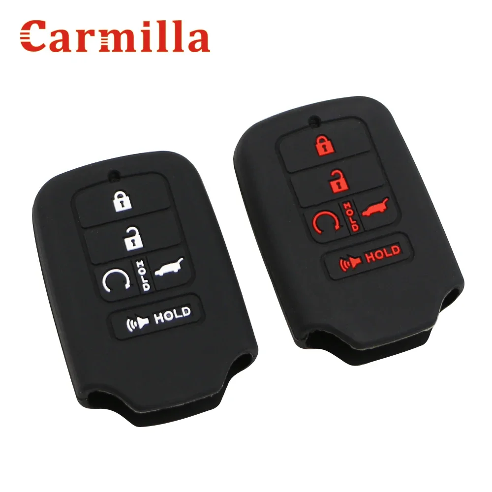 For Honda Civic Accord Cr-v Pilot Crv 2016 2017 2018 2019 Silicone Car Key Case Cover Keyless Fob Shell Skin Holder Protector