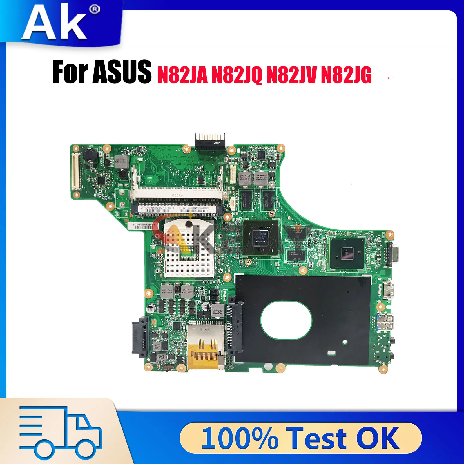 

N82JQ Материнская плата для ноутбука ASUS Vivobook N82JA N82J N82JG N82JV N82JQ Материнская плата для ноутбука в наличии 100% тестирование ОК быстрая доставка