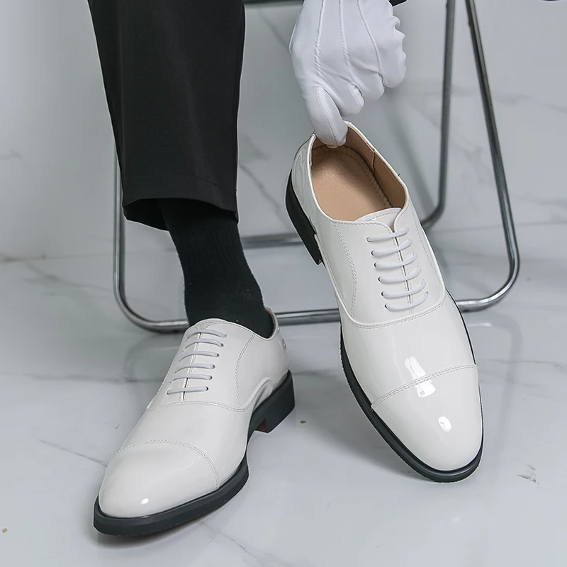 

Мужские оксфорды из искусственной кожи на низком каблуке, классические, универсальные, для делового стиля