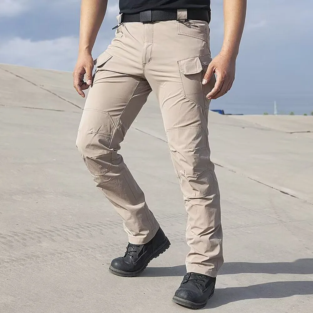 Invisible Open Crotch Outdoor Sex Men's Training Cargo Multi-pocket Tactical Pants Wear-resistant Loose Large Size Military Fans