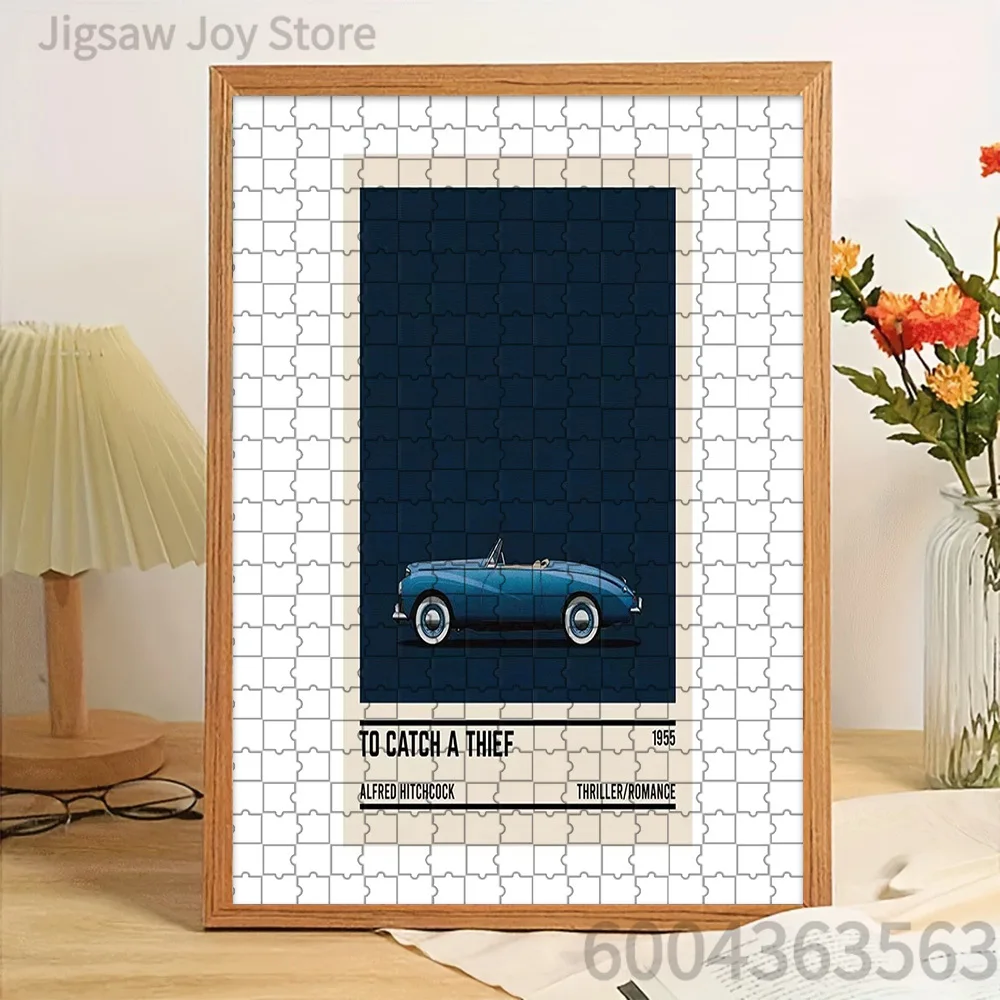 

Пазл-головоломка «Лови воров» 1955 года, ретро-синий классический кабриолет, по мотивам фильма Альфреда Хичкока, романтический триллер, культовое транспортное средство