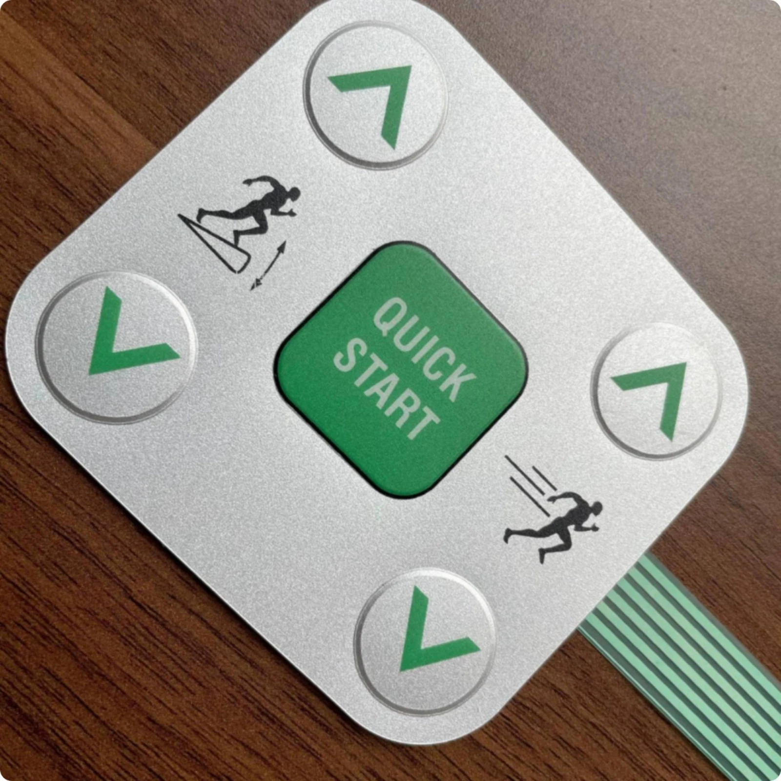 Control-Panel Key Membrane Sticker Quick Start Label Treadmill Control-Panel Sticker Treadmill Key Membrane Rounded Corners