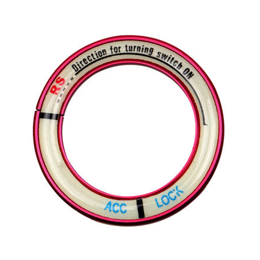 

Aluminium Alloy Luminous Decal for Focus Car Key Hole Cover Black Easy Operation and Installation Luminous Ring Sticker