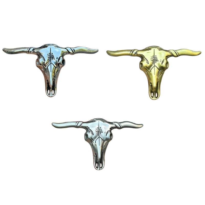 

Men Fashion Belt Buckle Multiple Color Metal Bull Skull Teens Waist Belt Buckle