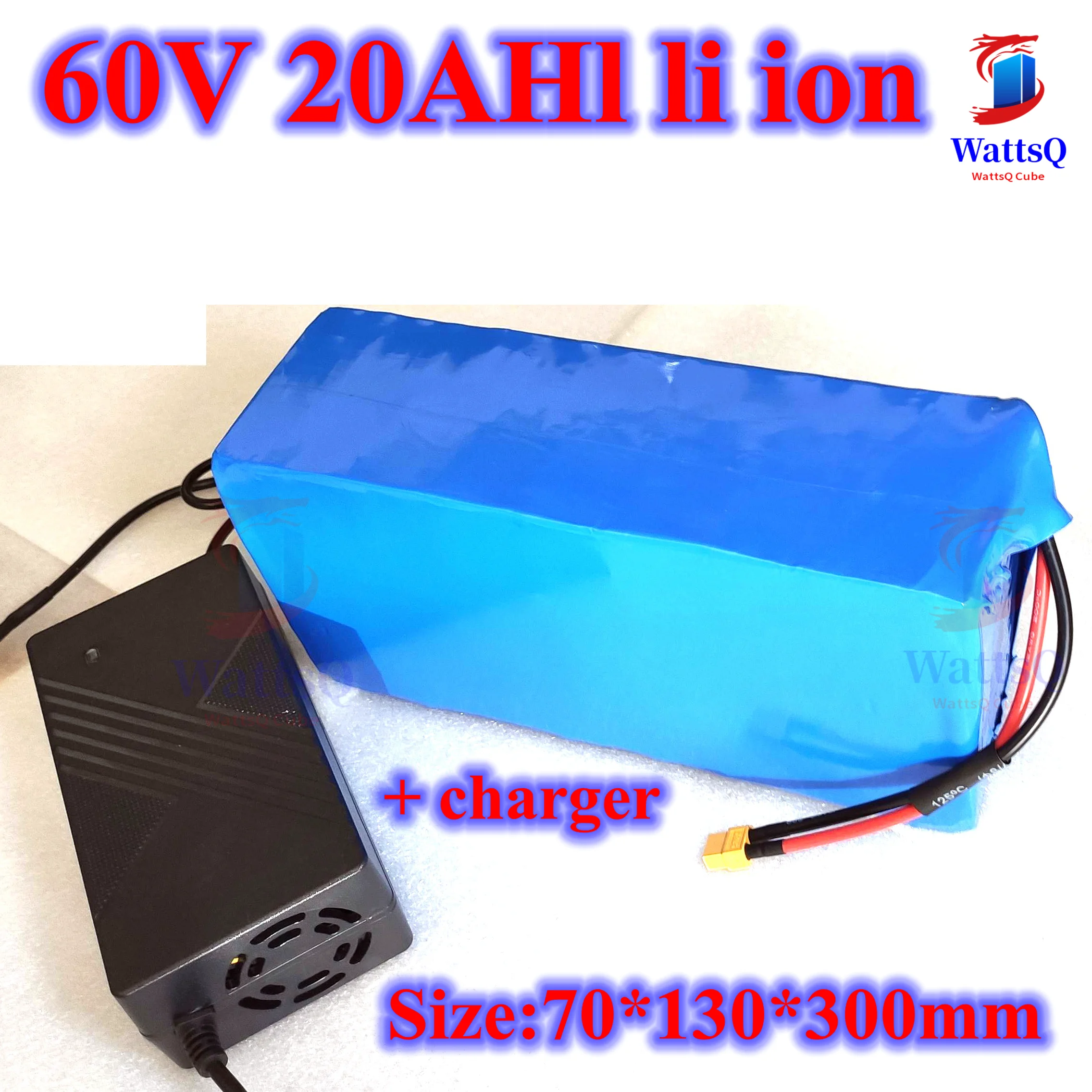 free customize 60V 20Ah Lithium ion Battery 60v li ion BMS for 1800w citycoco scooter bike Replacement lead acid +3A charger