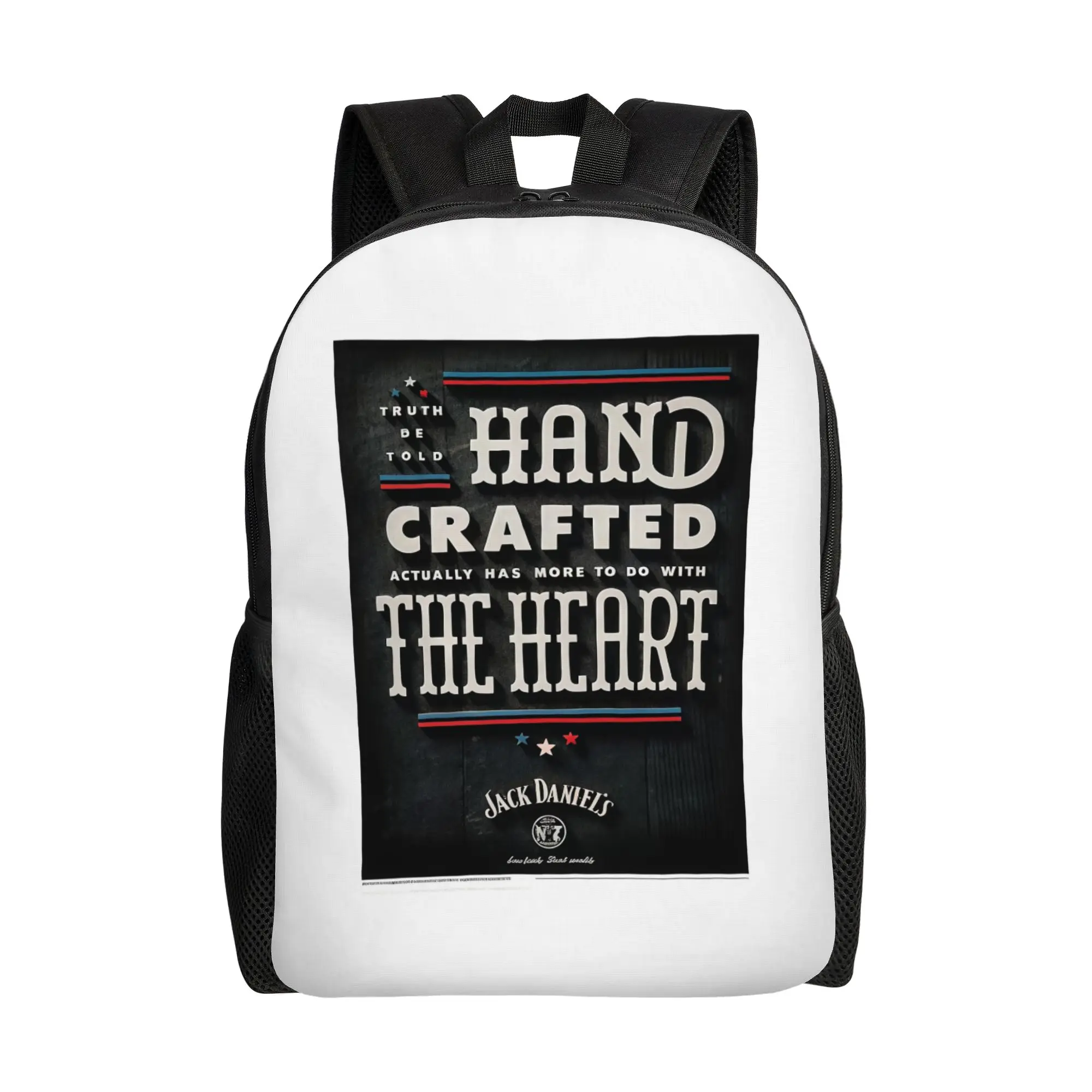 

Рюкзак JJack Daniel'sS ручной работы, мужской, большой вместимости, для повседневного использования, школьный рюкзак, к началу учебного года