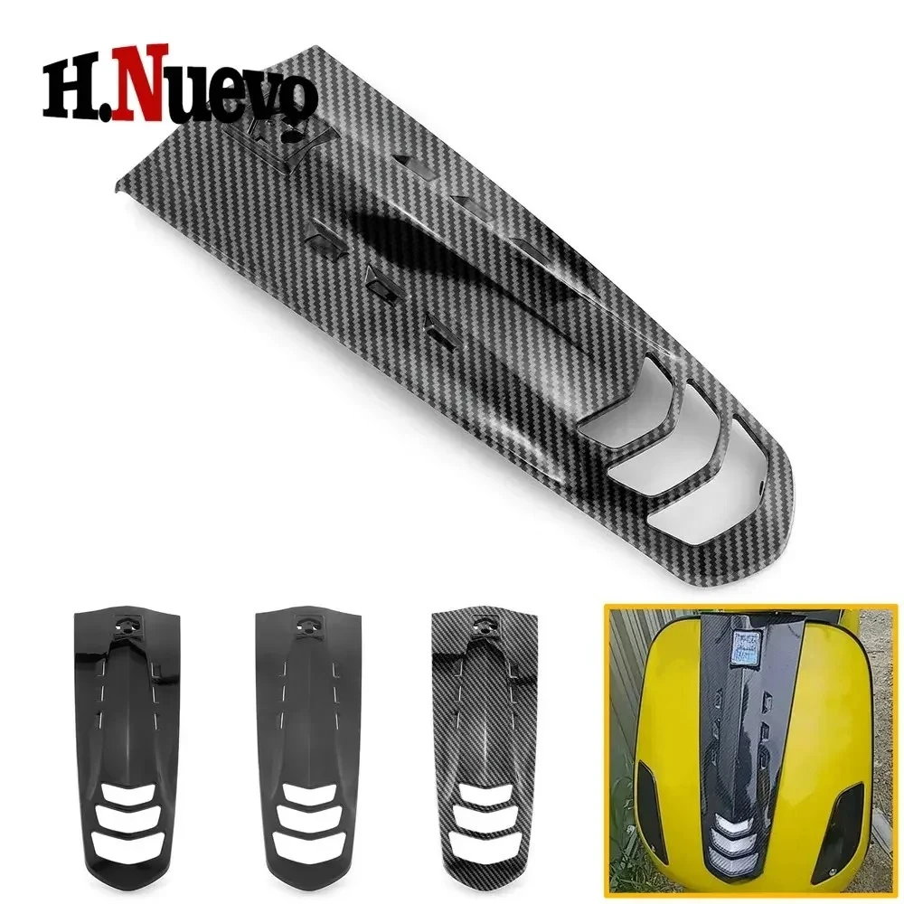 2023 2024 Motorcycle Front Belt Horn Cover Fairing Accessories Carbon Fiber Pattern Parts For Vespa S125 i-GET