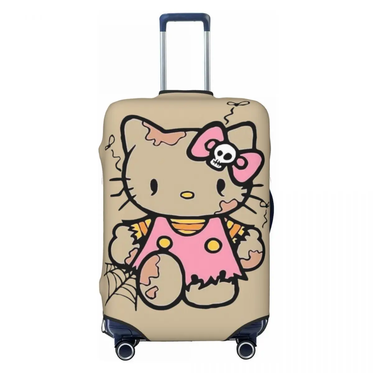 

Custom Hello Kitty All Saints' Day Travel Luggage Cover Dust Proof Suitcase Cover Protector Fit 18-32 Inch
