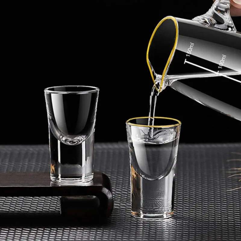 TOPMAYA, 12 шт., наборы, 25 мл, маленькая чашка с краями духов, 100 мл, диспенсер Baijiu, золотой горный винный горшок, роскошный Gl