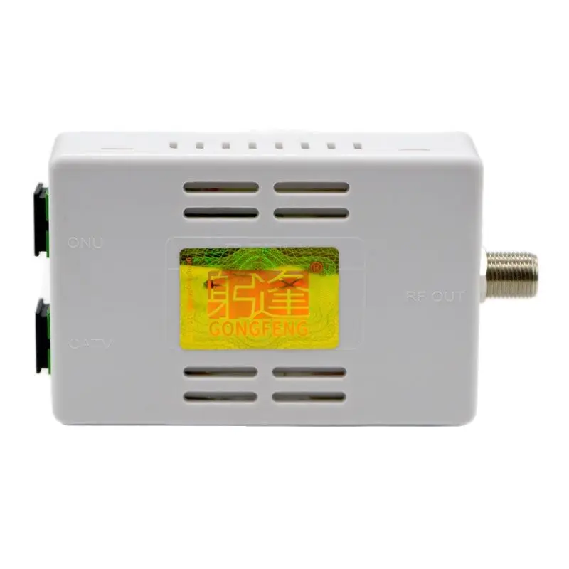 10pcs FTTH CATV Passive Optical Receiver MiNi Node Single Fiber Converter With WDM Output Level 46 dBuV Factory Price Wholesale