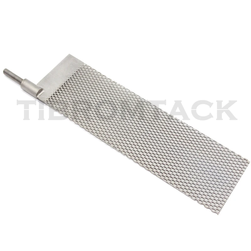 Platinum Coated Titanium Anode Mesh 1, 200*60*1mm for Electrolytic Hydrogen Production