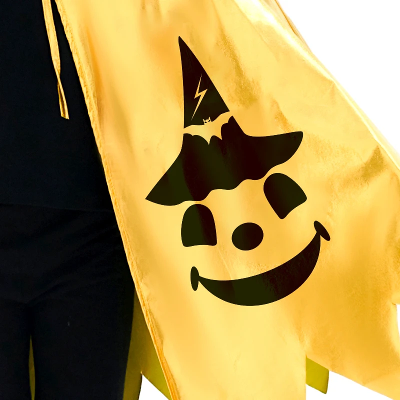 عباءة الأطفال، مخطط الألوان الصفراء والأسود، زي الهالوين للأطفال، زي أداء رياض الأطفال، دعائم COS
