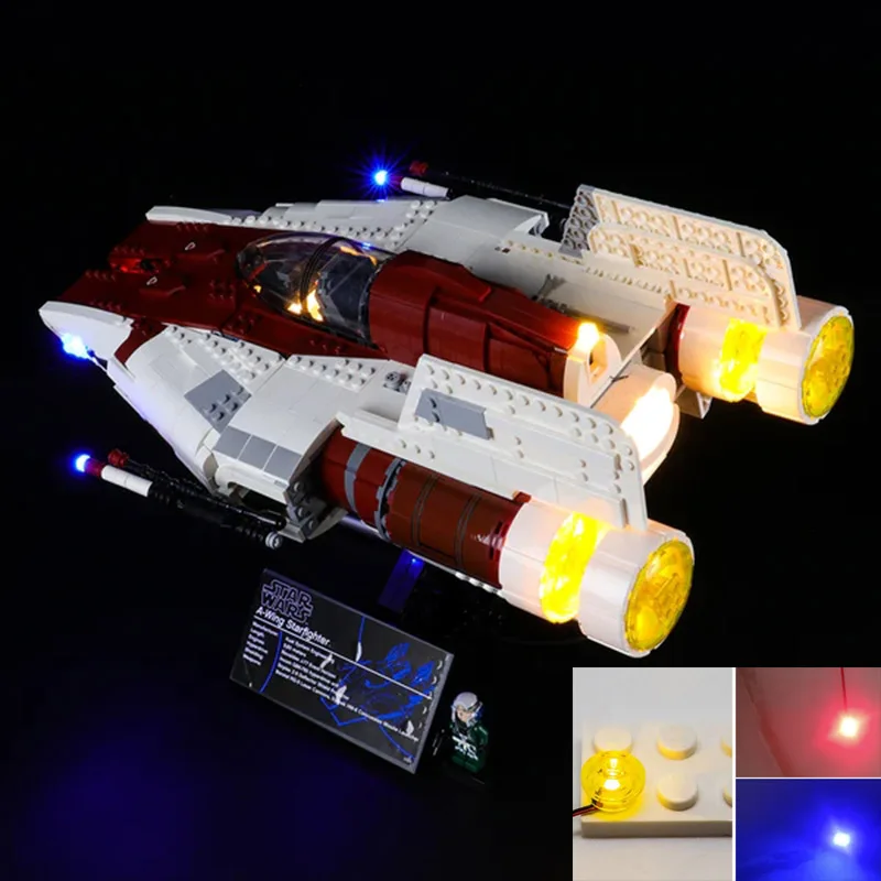 USB Lights Set for Lego 75275 A-Wing Star Fighter 75275 Blocks Building Set - (NOT Included LEGO Model)