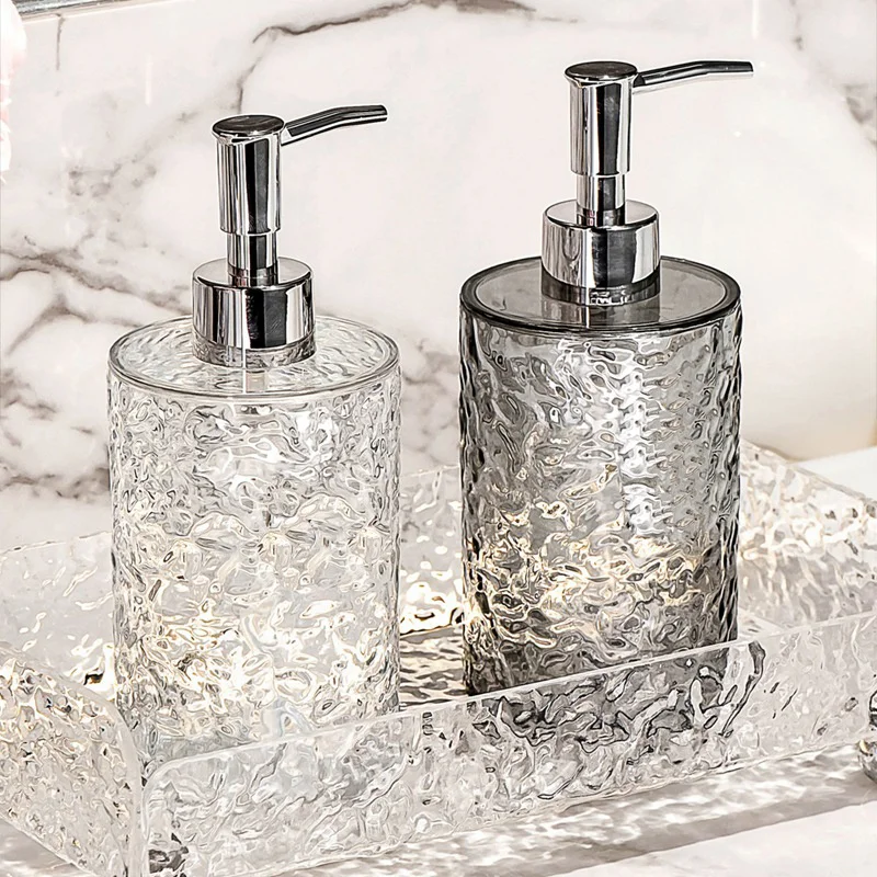 Soap Dispenser Bottles Refillable Press Hands Dishes Liquid Dispenser Kitchen Bathroom Countertop Soap Containers Soap Bottle