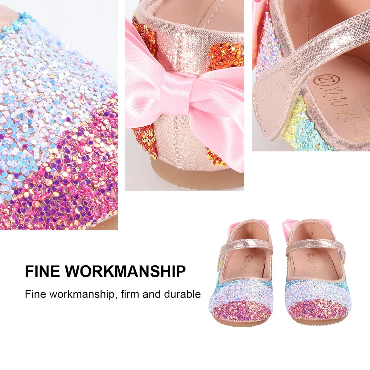 

Girls Shoes Size 27 Design Princess Style Waterproof Wearproof Outsole Cosplay Stage Footwear Supplies