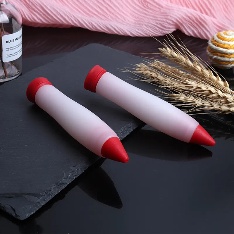 1 Piece Hot Sale  Cake Cookie Pastry Cream Chocolate Decorating Syringe Silicone Plate Paint Pen paint for cakes