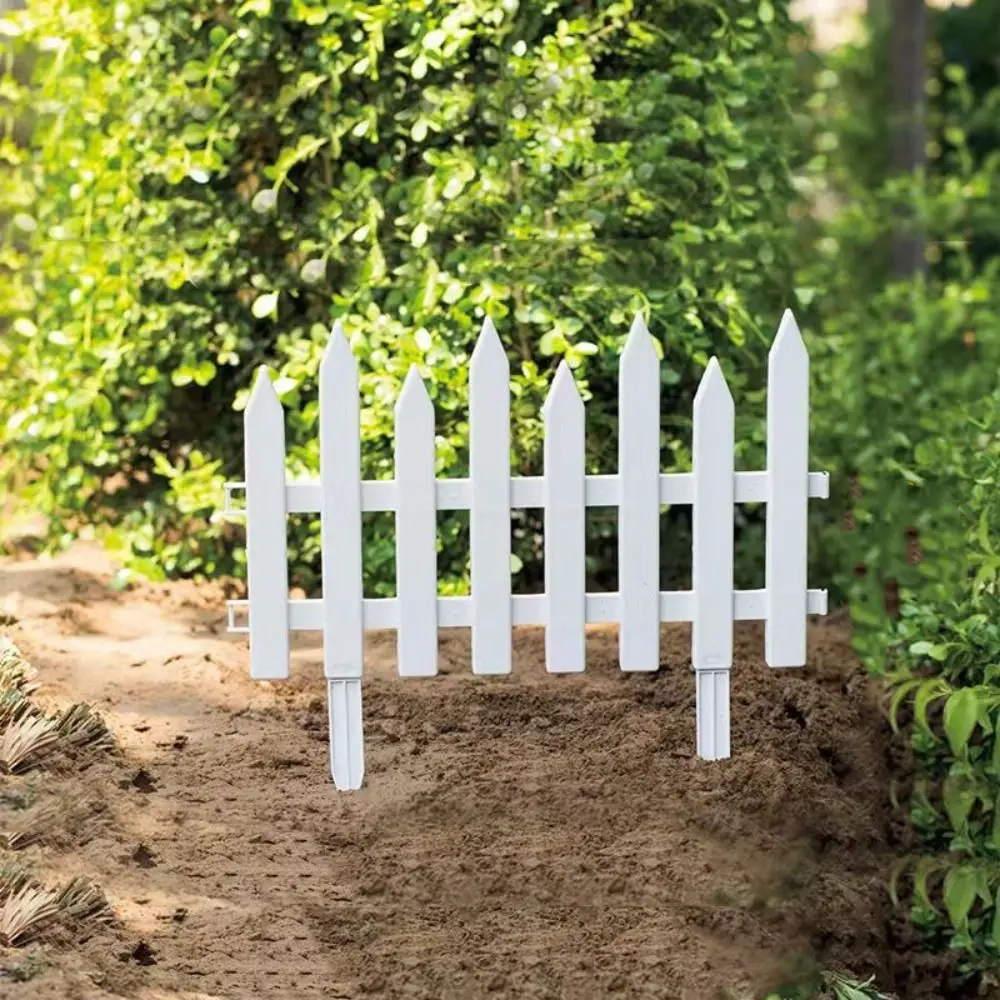 2pcs Garden Greening Plastic Courtyard Fence Universal Practical Garden Fence Creative Durable Guardrail Safe Guard Grill