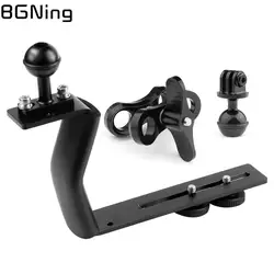 Portable Z Shape Single Handle Tray Bracket for Gopro 13 12 DSLR Camera Holder Hand Grip Diving Extension Arm Flash Light Stand