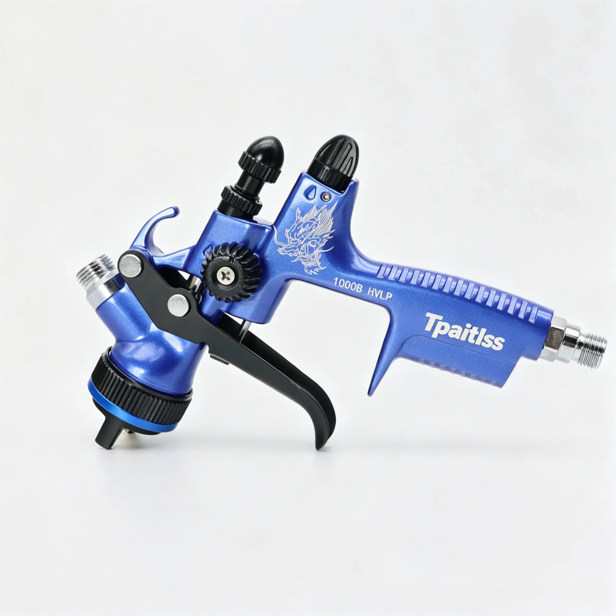 Tpaitlss Gravity Feed Paint Spray Gun 1.3mm Nozzle  with 600CC Paint Mixing Cup 1000B HVLP Air Spray Gun Airbrush