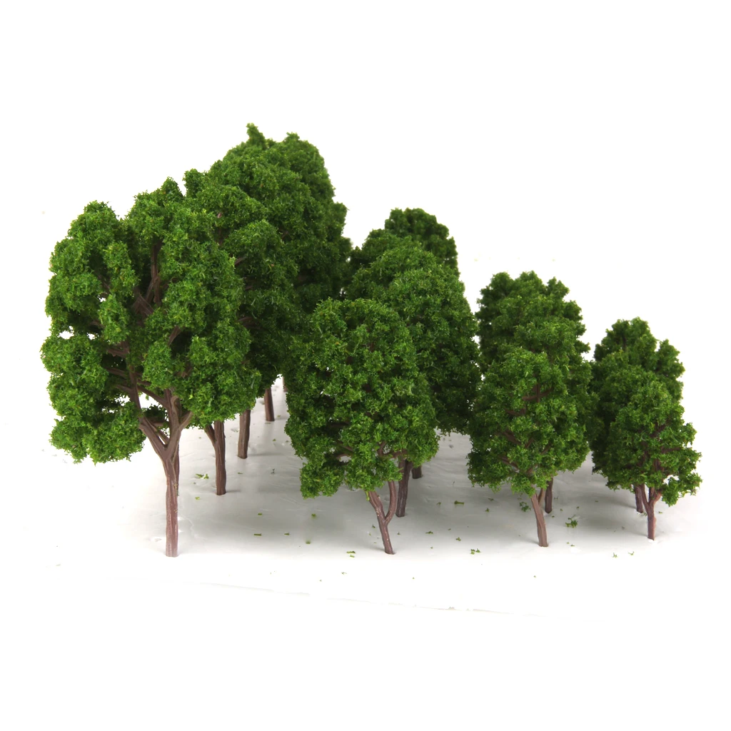 

20 шт. модель деревьев, парковый стол, пейзаж, диорама, декор 1:75-1:200