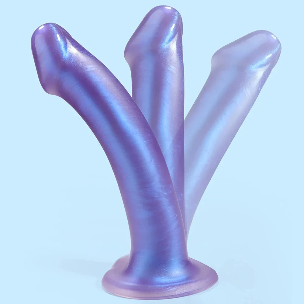 New 7.5inch Jelly Small Dildos for Beginners Realistic Anal Dildo with Suction Cup Flexible Strapon Penis Sex Toys for Women Men