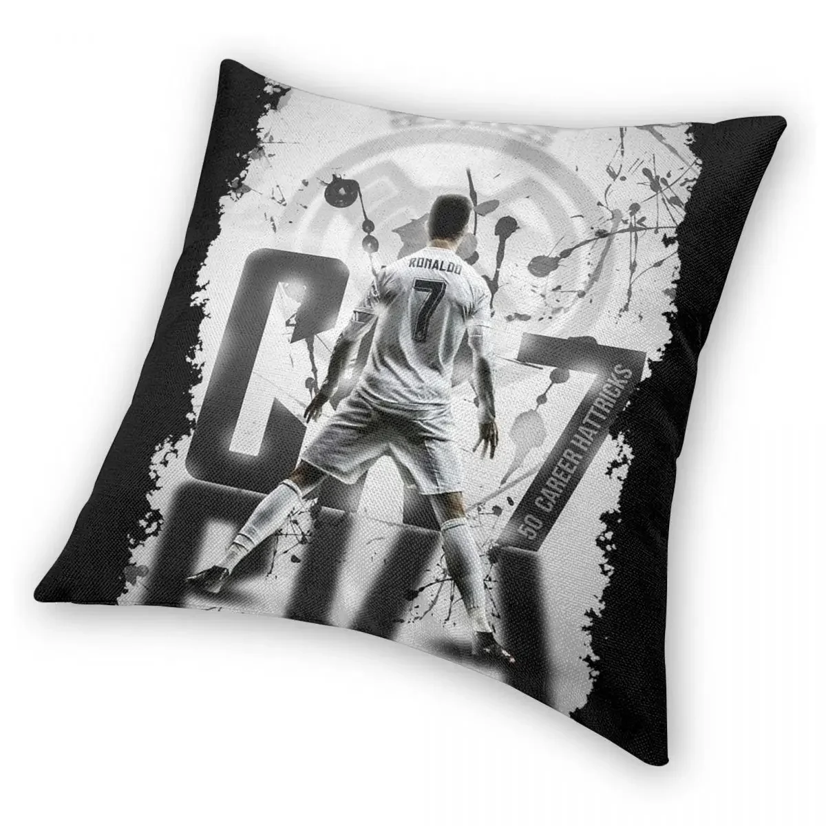 CR7 Ronaldo Soccer Legend Pillowcase Double-sided Printing Cushion Cover Decoration Pillow Case Cover Home Zipper 40*40cm