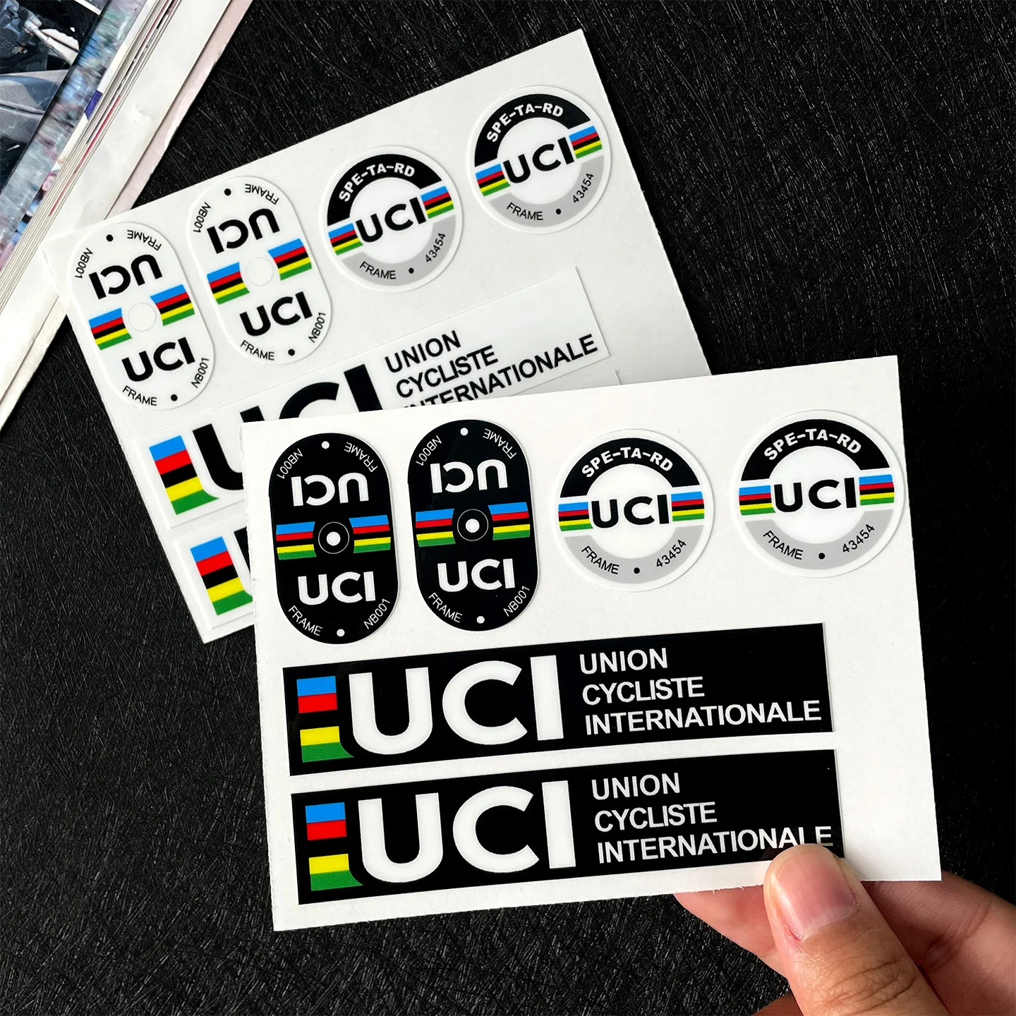 5PCS UCI Cycling Stickers Road - огляд і ціна Mountain Biking Uci