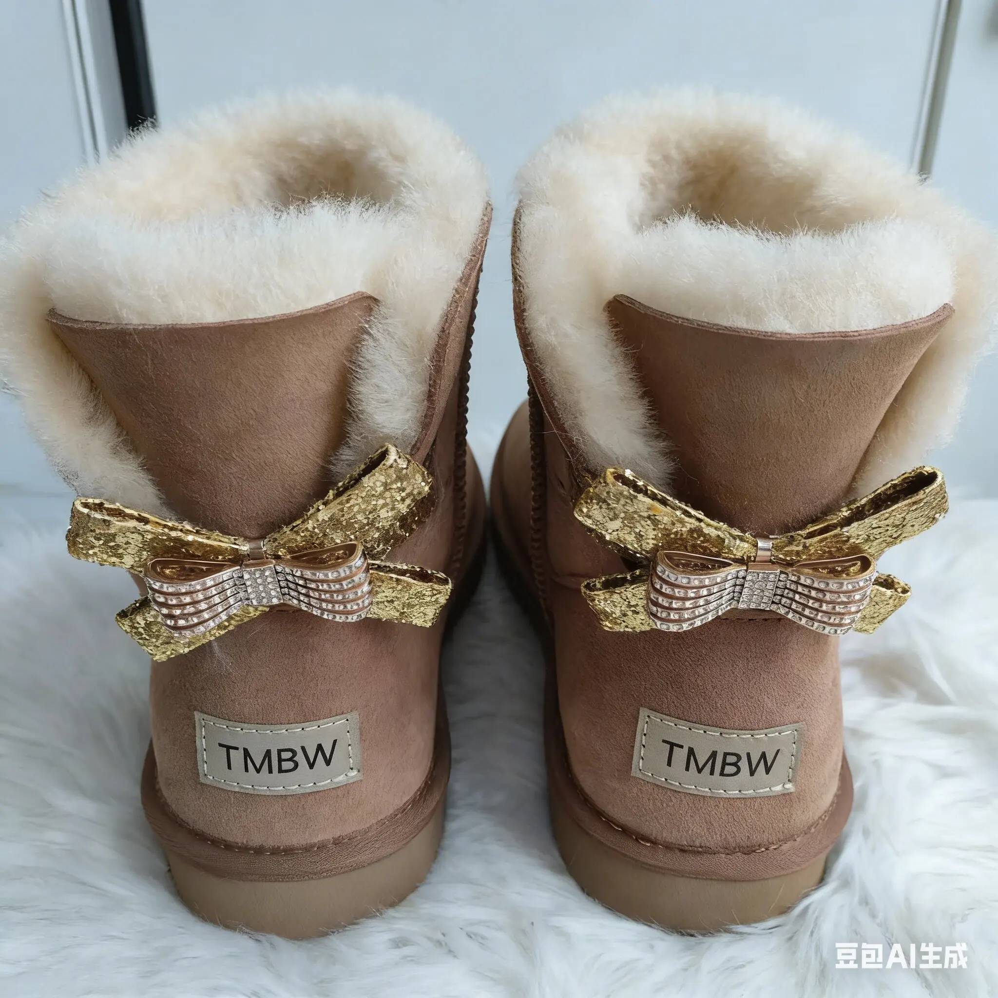 2025 Fashion Real Natural Wool Shoes Woman Winter Classic Snow Boots Genuine Sheepskin Women\'s Boots Warm Women Shoes