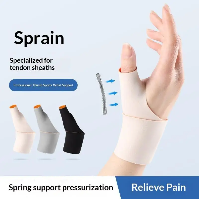 Soft Fabric Thumb Wrist Support Brace Breathable Compression Protector Sleeve for Daily Use Workout Typing Arthritis Care