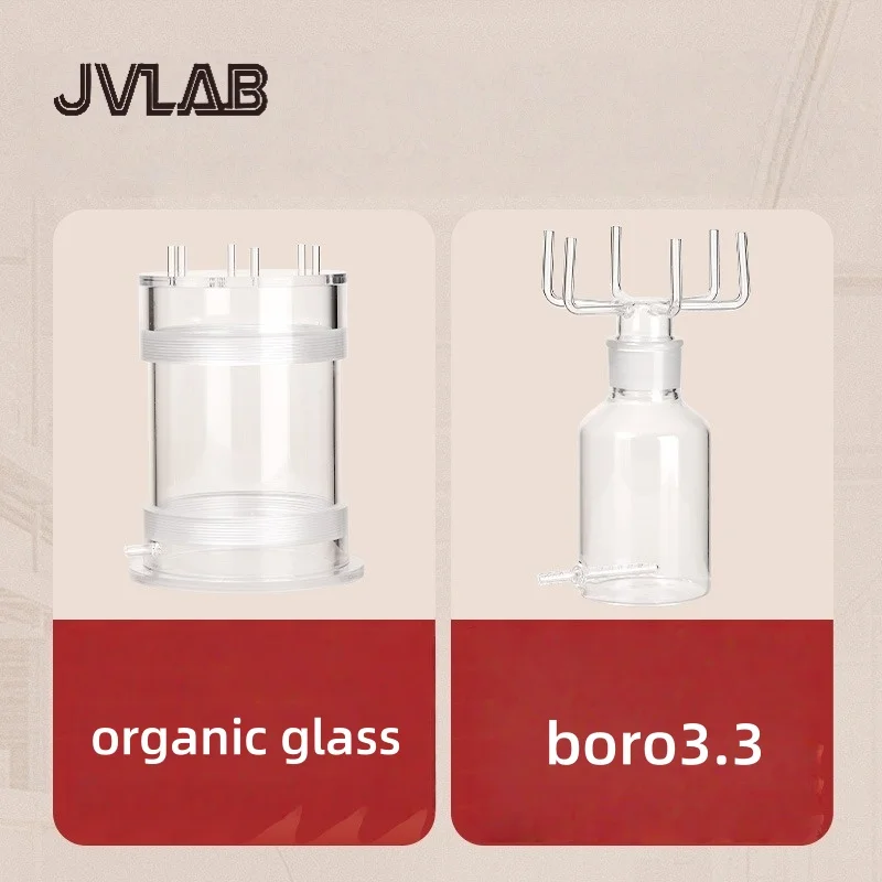 Dispositivo de adsorção de purificação de ar inodoro, laboratório de distribuição de 6 canais, vidro orgânico boro3.3, dispositivo de preparação de gás 500ml jvlab