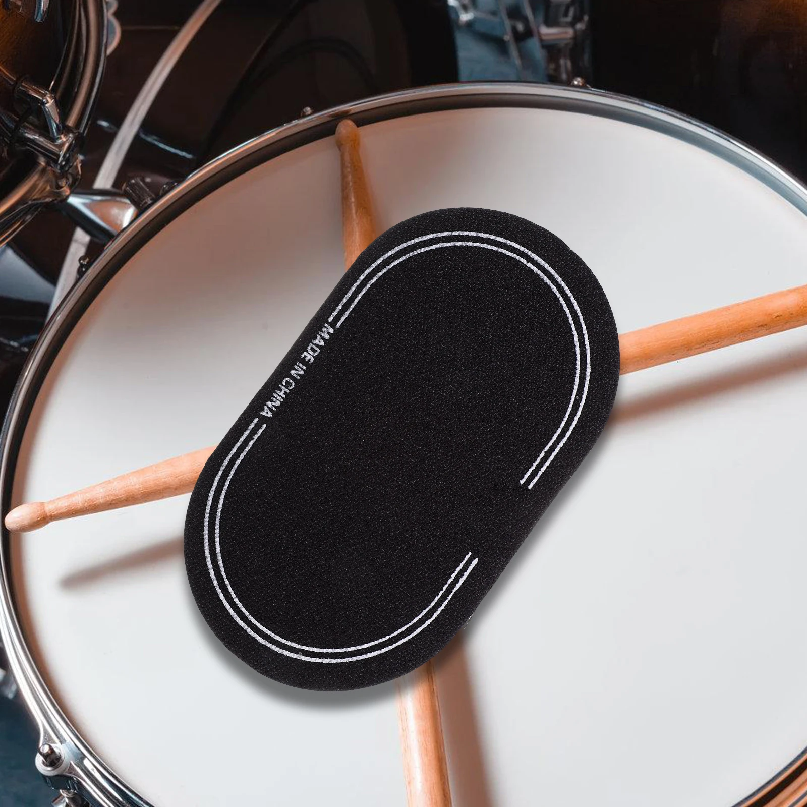 

2 Pcs Drum Protective Patch Patches Skin Double Kick Instruments Ground Pads Electronic Accessories
