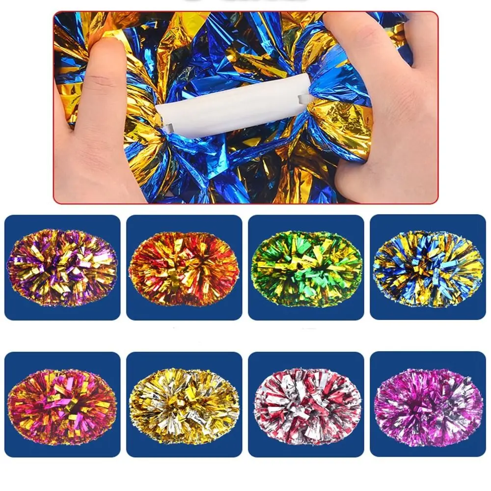 

Цветок для соревнований, ручка с двойным отверстием, клубные спортивные принадлежности, помпоны для болельщиков, украшение для танцевальной вечеринки, мяч для черлидинга и поддержки