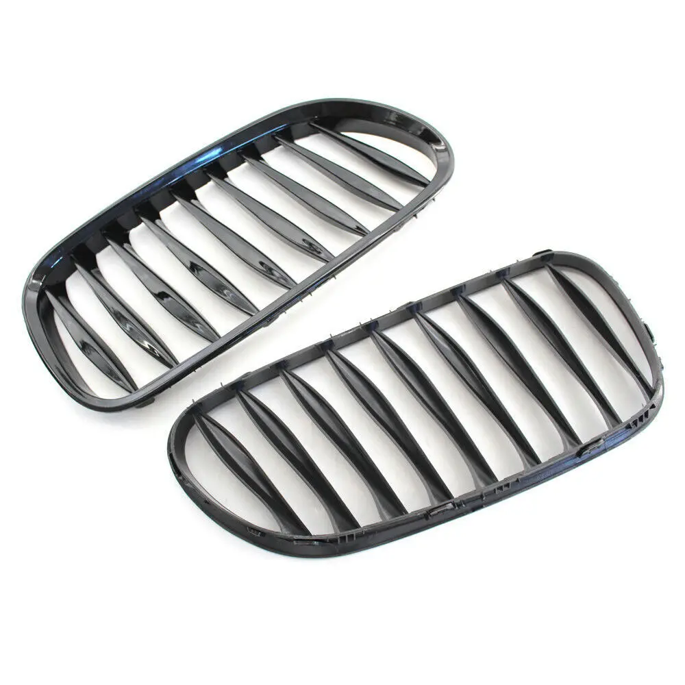 For BMW Z4 E85 E86 2003-2008 Front Hood Kidney Bumper Racing Grille Mesh Single Line Style Grill Car Replacement Accessories view 4