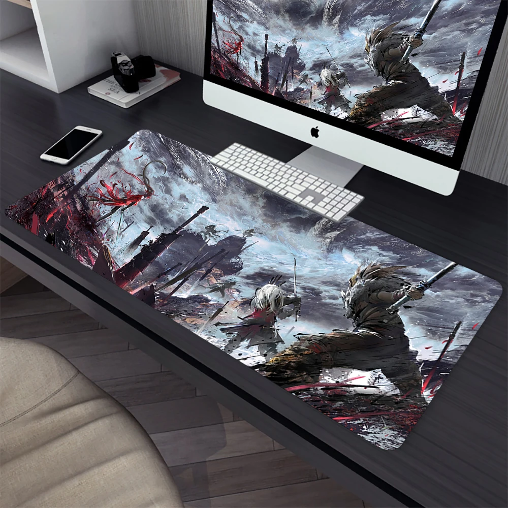 Naraka Bladepoint Large Gaming Mouse Pad Computer Mousepad PC Gamer Laptop Mouse Mat Office Mausepad XXL Keyboard Mat Desk Pad