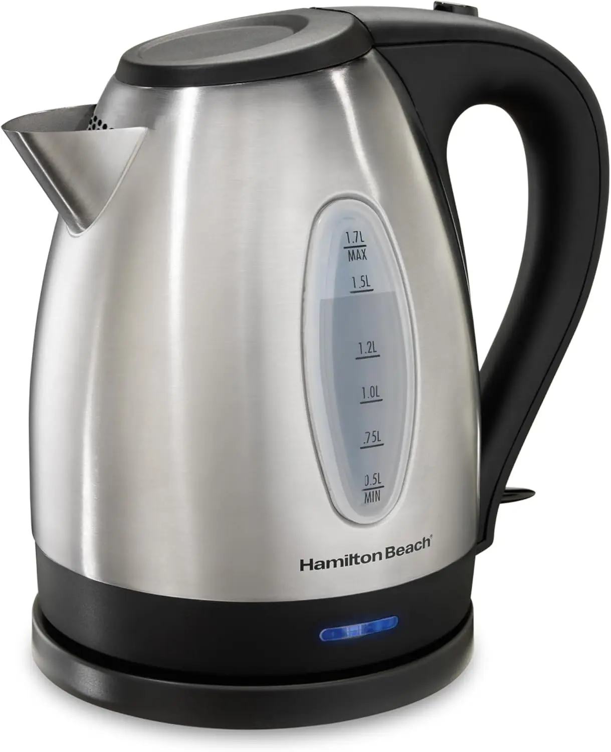 

Electric Tea Kettle, Water Boiler & Heater, 1.7 Liter, Cordless Serving, 1500 Watts for Fast Boiling, Auto-Shutoff and
