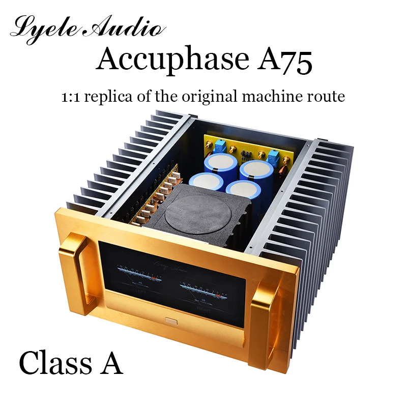 Accuphase-AMPLIFICADOR DE POTENCIA A75 clase A 60W * 2, amplificador de potencia HIFI para el hogar, réplica 1:1 de la ruta original