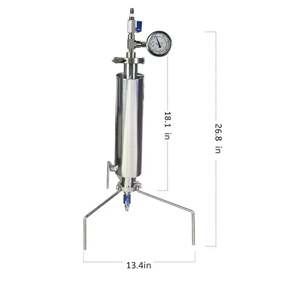 Jacketed Heavy Duty for SS304 Plant Oil Extraction Tube Open Blast Extractor Chamber