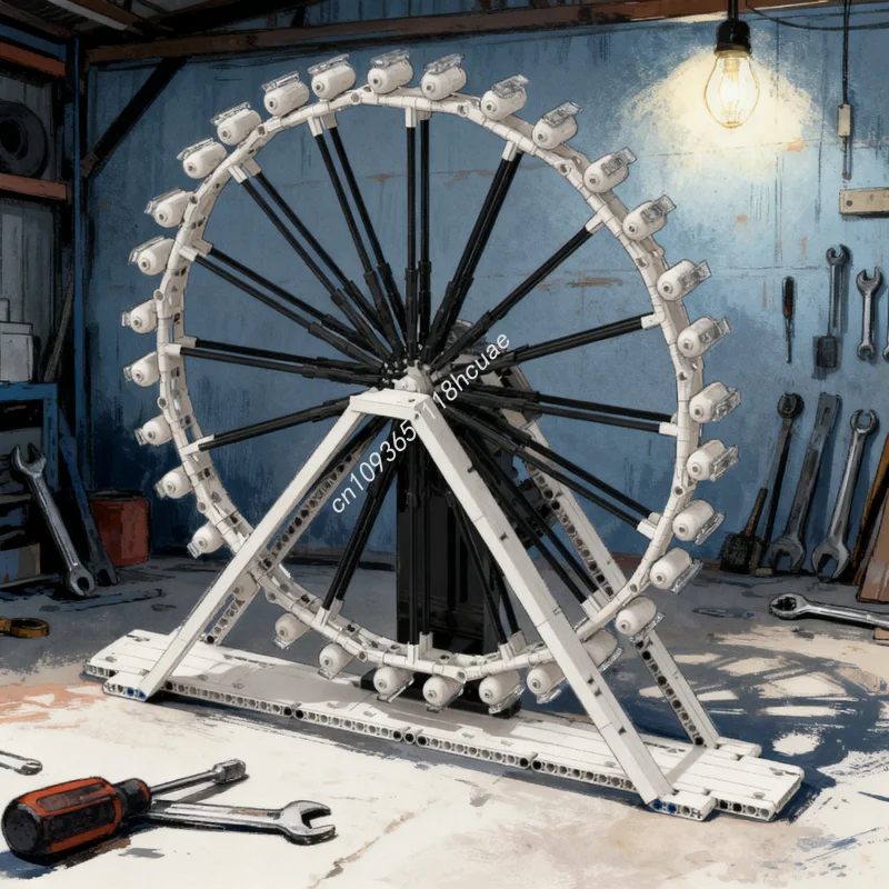 

980pcs MOC Technical Working London Eye Model Building Christmas Gifts Toy Blocks Construction DIY Education Creative Idea