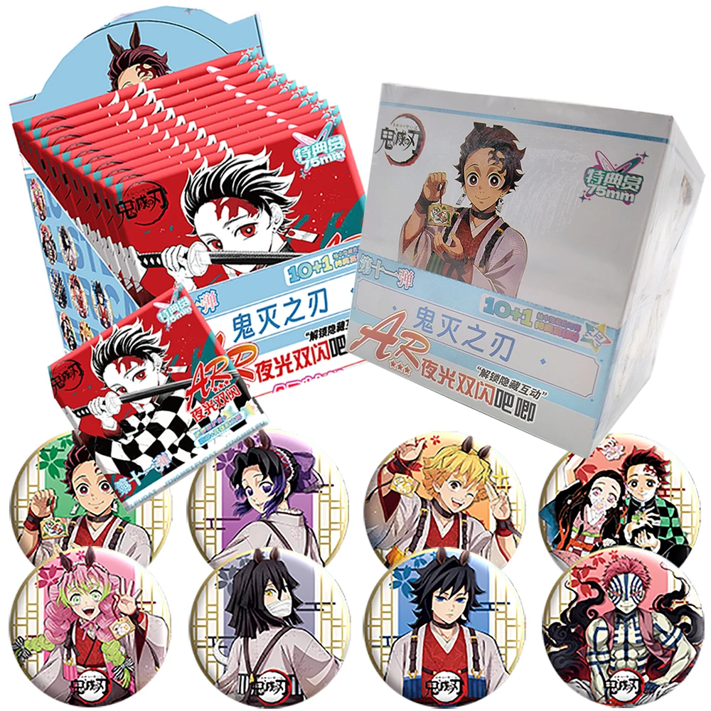 

Demon Slayer Limited Toy Boys Girls Collection Holiday Gift Japanese Classic IP Anime Creative Peripheral Characters Card Badge