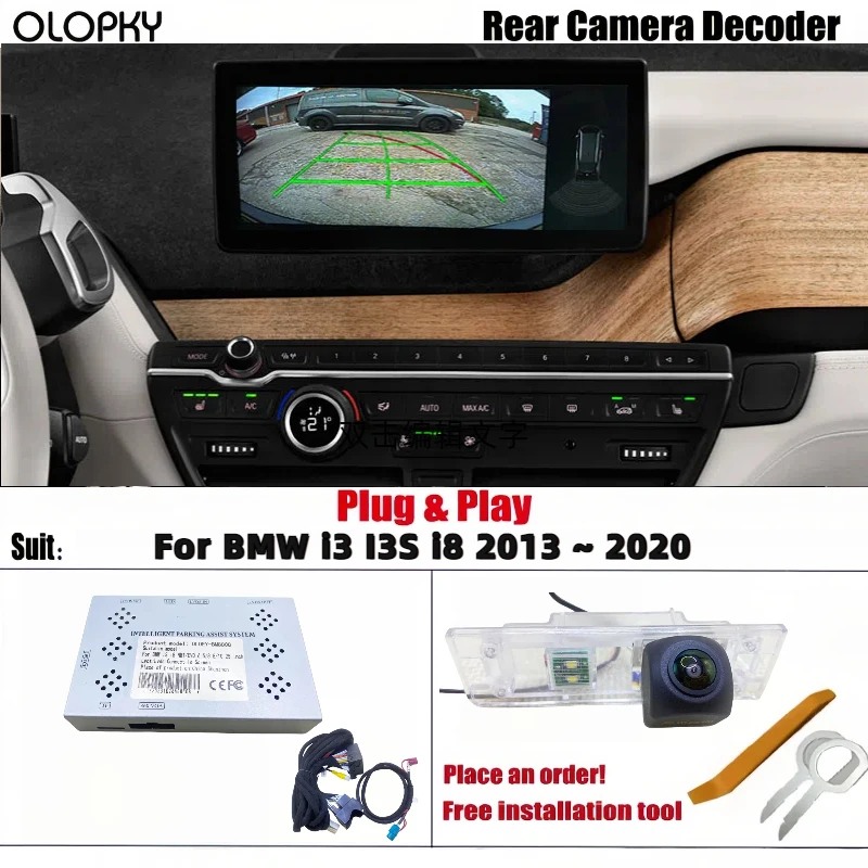 Reverse Camera For BMW i3 I3S i8 2013 ~ 2020 OEM Screen Update Front Rear View Camera No Need Programming