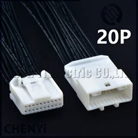 Conector de cableado de 20 pines para reproductor de CD de coche, arnés de cableado de audio para vehículo, enchufe 1473750-1 1473807-1 para Toyota Nissan
