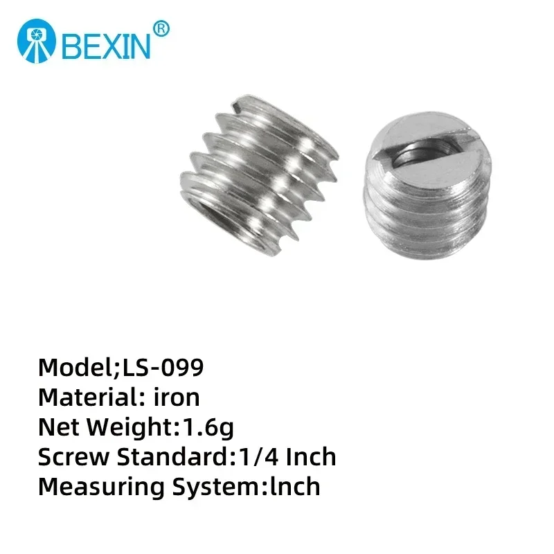 Accessori per fotocamera vite a sgancio rapido vite di conversione 1/4 3/8 adattatore per montaggio su treppiede vite per fotocamera monopiede per fotocamera DSLR