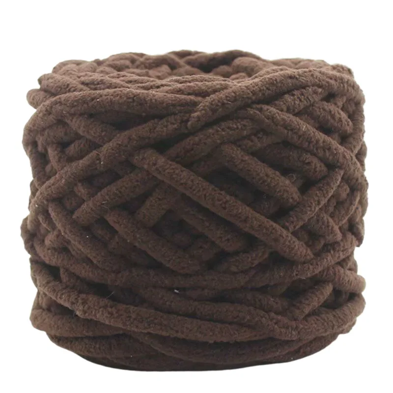 1 Stück 100 g Samt-Handstrickgarn Polyester Häkelgarn Strickschal Slipper Hutlinie Kissen Puppenhausschuhe Fäden 50 m 1968 Zoll – Detail 34