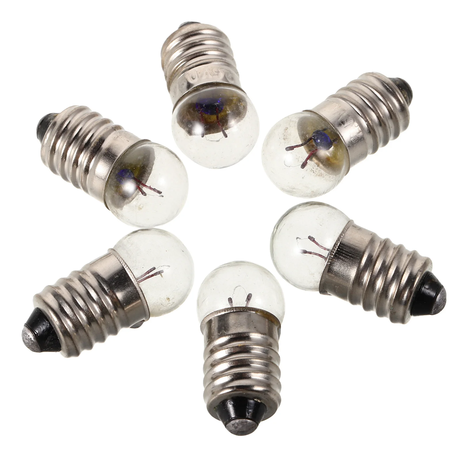 

12Pcs Mini Screw Base Light Bulbs 25V 0.3a for Vintage Flashlights Electrical Experiments Teaching Circuit Science Projects