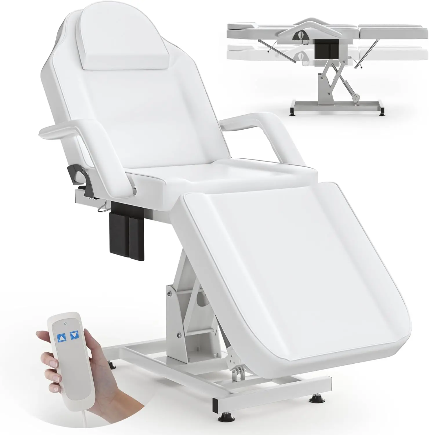 Electric Tattoo Chair, Electric Spa Chair, Motorised Height Adjustment Facial Bed For Client, Professional Beauty Bed Spa Chair