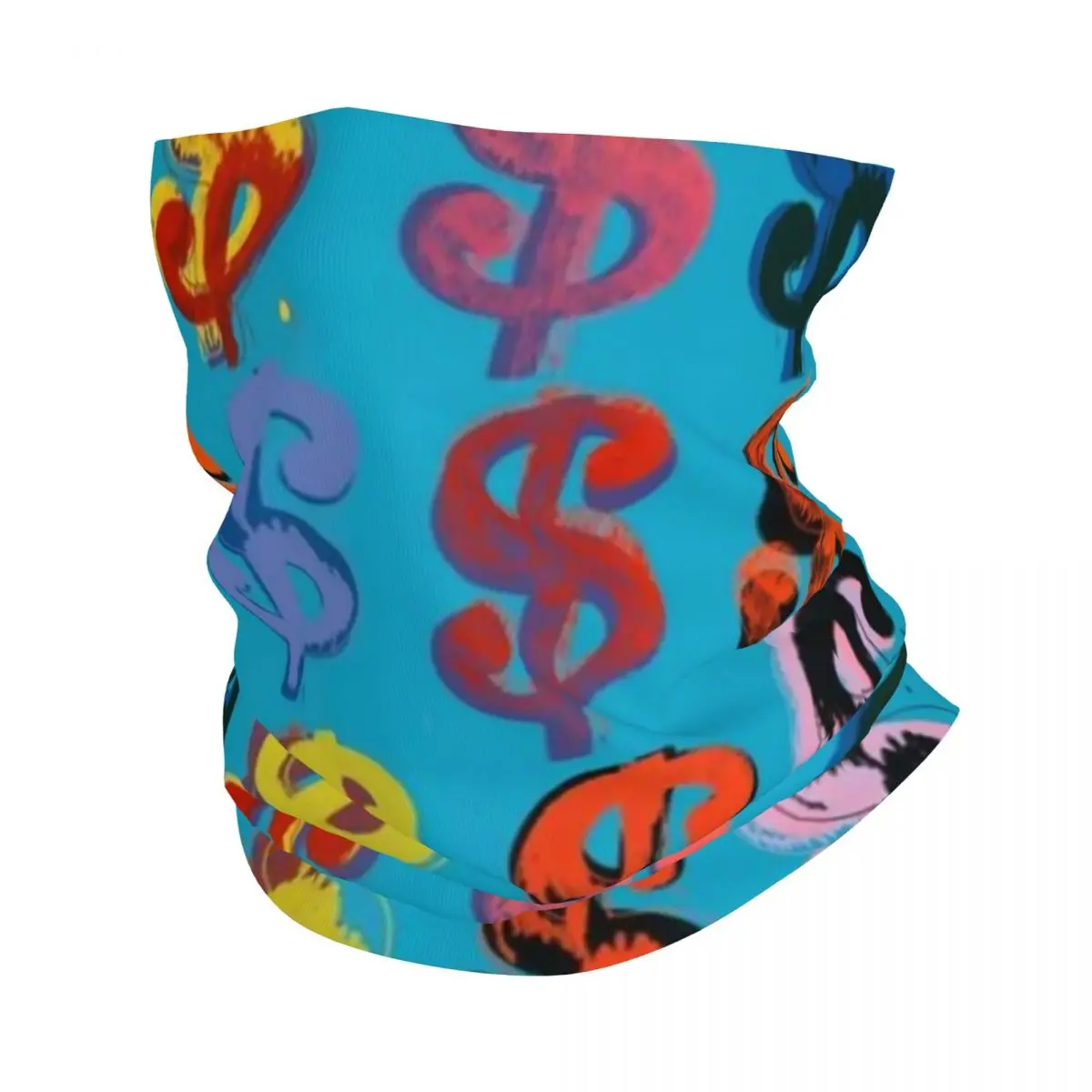 Dollar Sign Andy Warhol Bandana Neck Warmer Men Women Winter Hiking Ski Scarf Gaiter Pop Art Face Cover