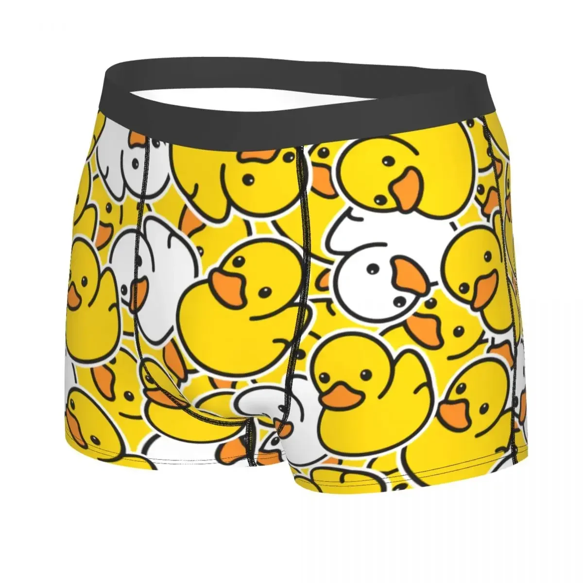 Custom Ducks Cartoon Pattern Boxer Shorts For Men 3D Print Underwear Panties Briefs Soft Underpants