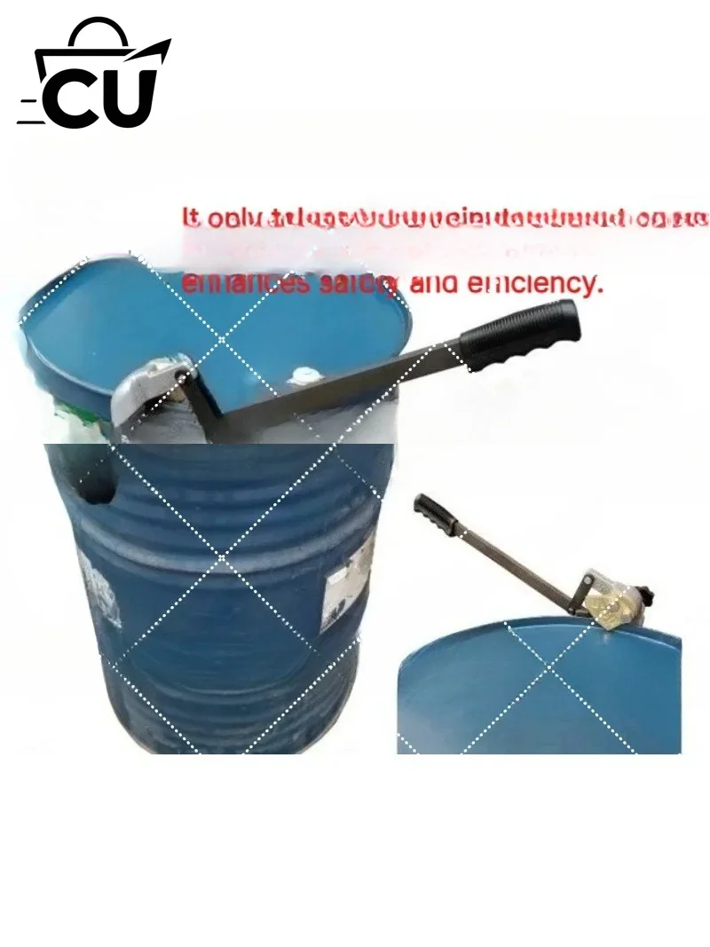 Heavy Duty Drum Opener for Steel Oil Drums, Manual Can Cutter Tool, 200L Barrel Opener